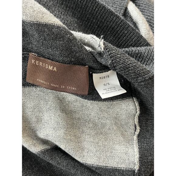 Kerisma Women's Gray Poncho Top Sweater One Size Eden - Picture 5 of 5